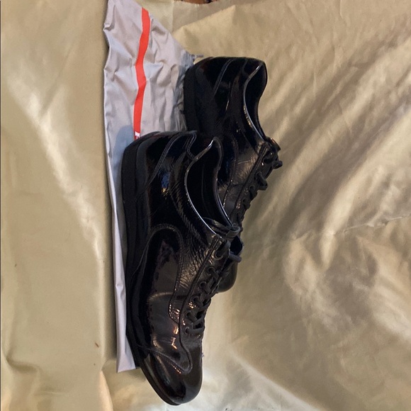 Men's Black Patent Leather Prada Shoes US 10 Prada 9 - Picture 2 of 8
